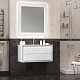 Opadiris Мебель для ванной Луиджи 100 подвесная белая матовая – фотография-16